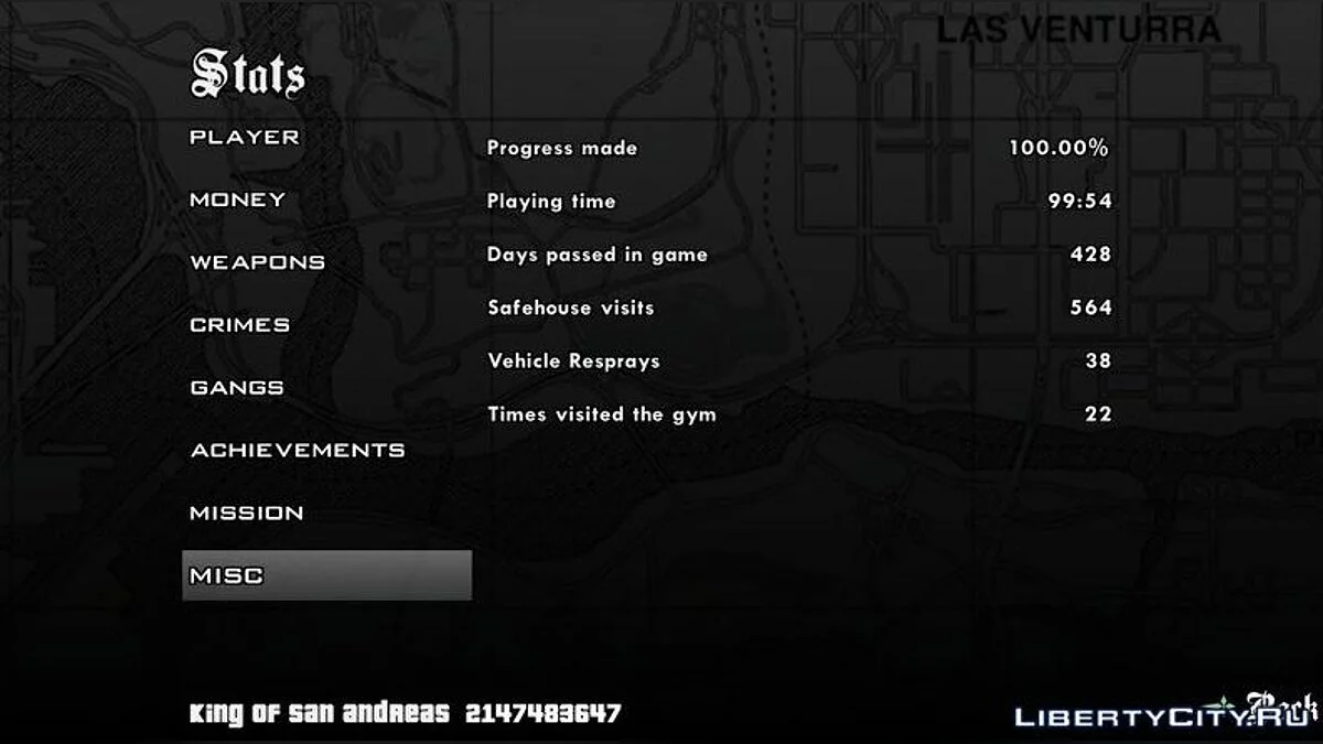 100% пройдено (Король Сан-Андреас), гангстерські війни / GTA San Andreas (iOS, Android)