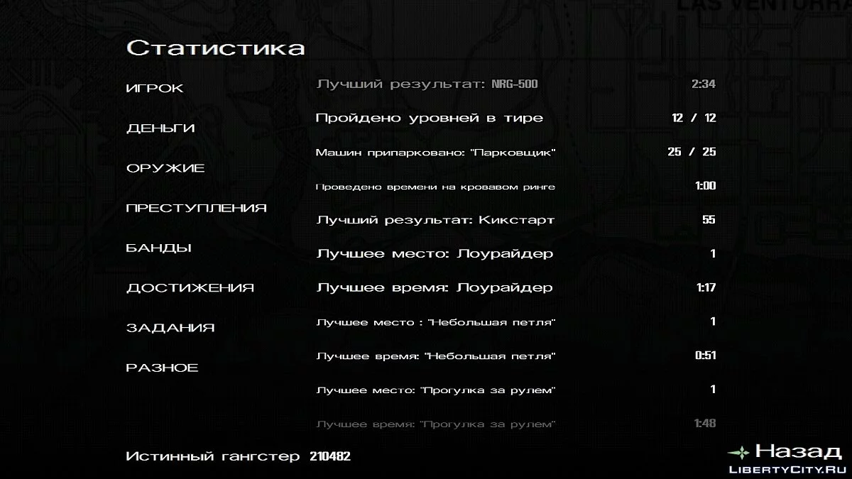 100% збереження для GTA SA Android - Справжній гангстер / GTA San Andreas (iOS, Android)