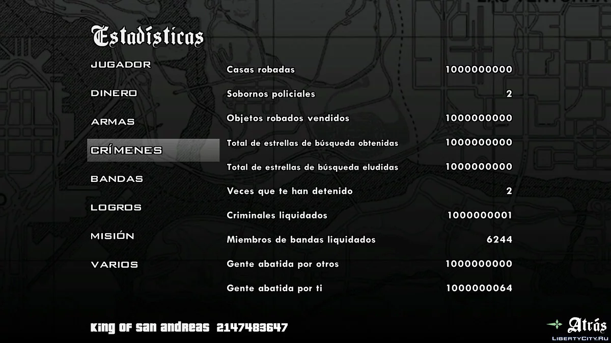 100% 完成存档 犯罪等级 圣安地列斯之王 + 帮派战争 + 圣托最佳暴动 2021 / GTA San Andreas (iOS, Android)