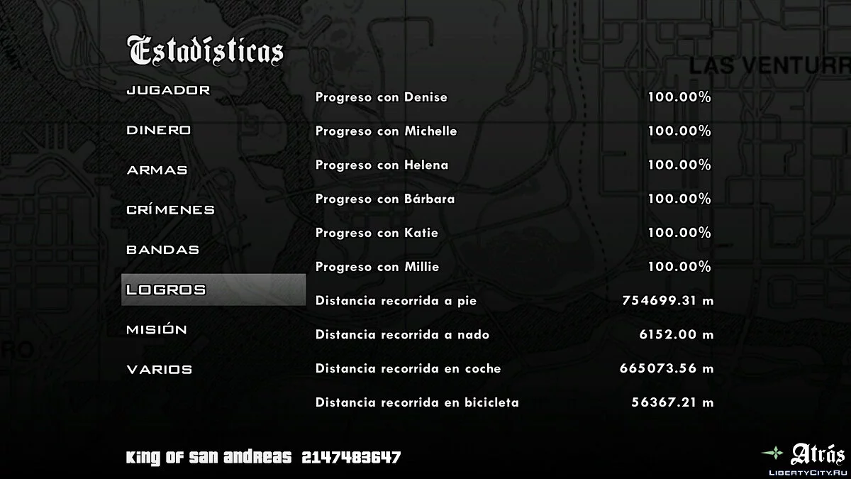 100% 完成存档 犯罪等级 圣安地列斯之王 + 帮派战争 + 圣托最佳暴动 2021 / GTA San Andreas (iOS, Android)