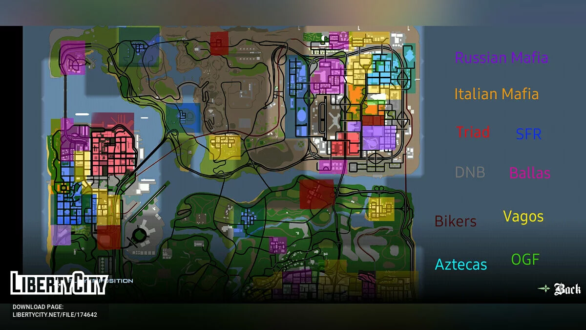 Starter Saves with Gang 9 and 10 Zones / GTA San Andreas (iOS, Android)