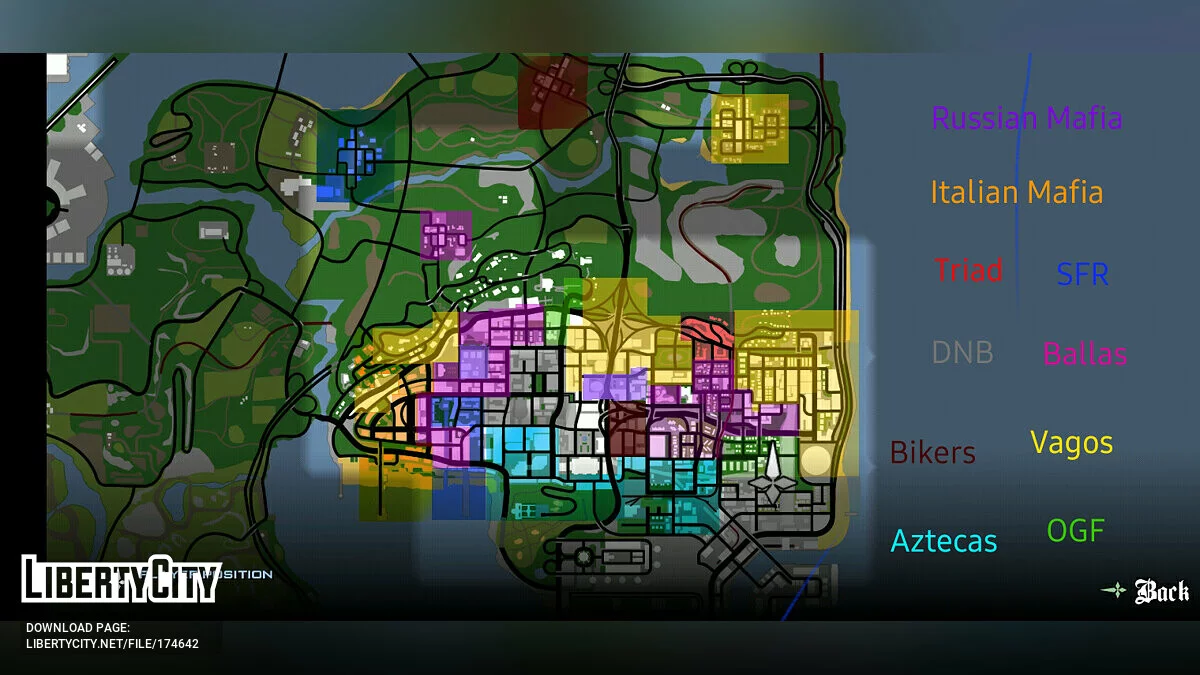 Starter Saves with Gang 9 and 10 Zones / GTA San Andreas (iOS, Android)