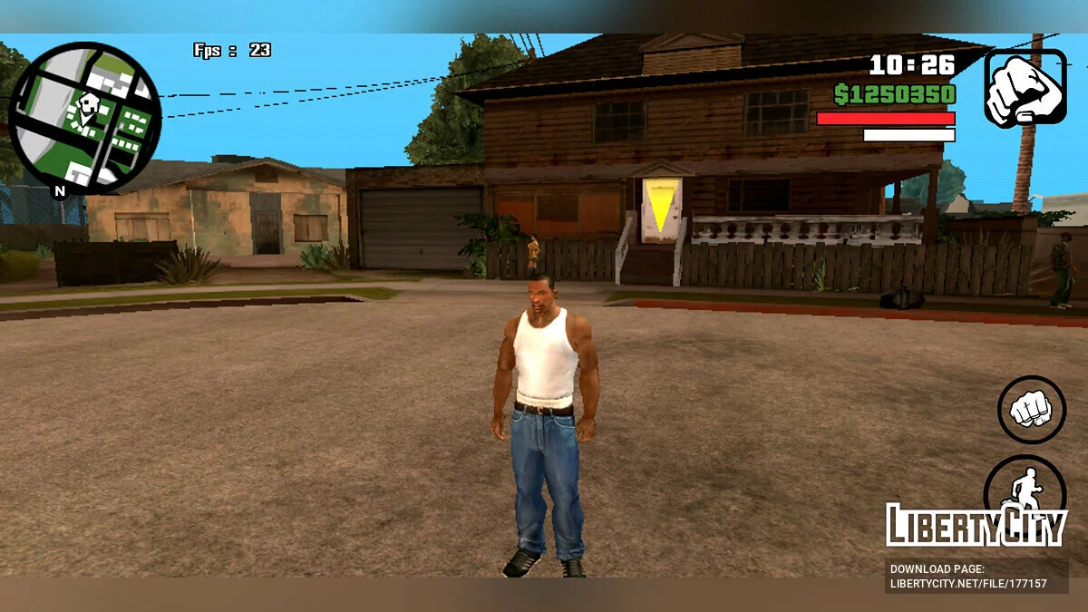 Sauvegarde avec un départ génial / GTA San Andreas (iOS, Android)