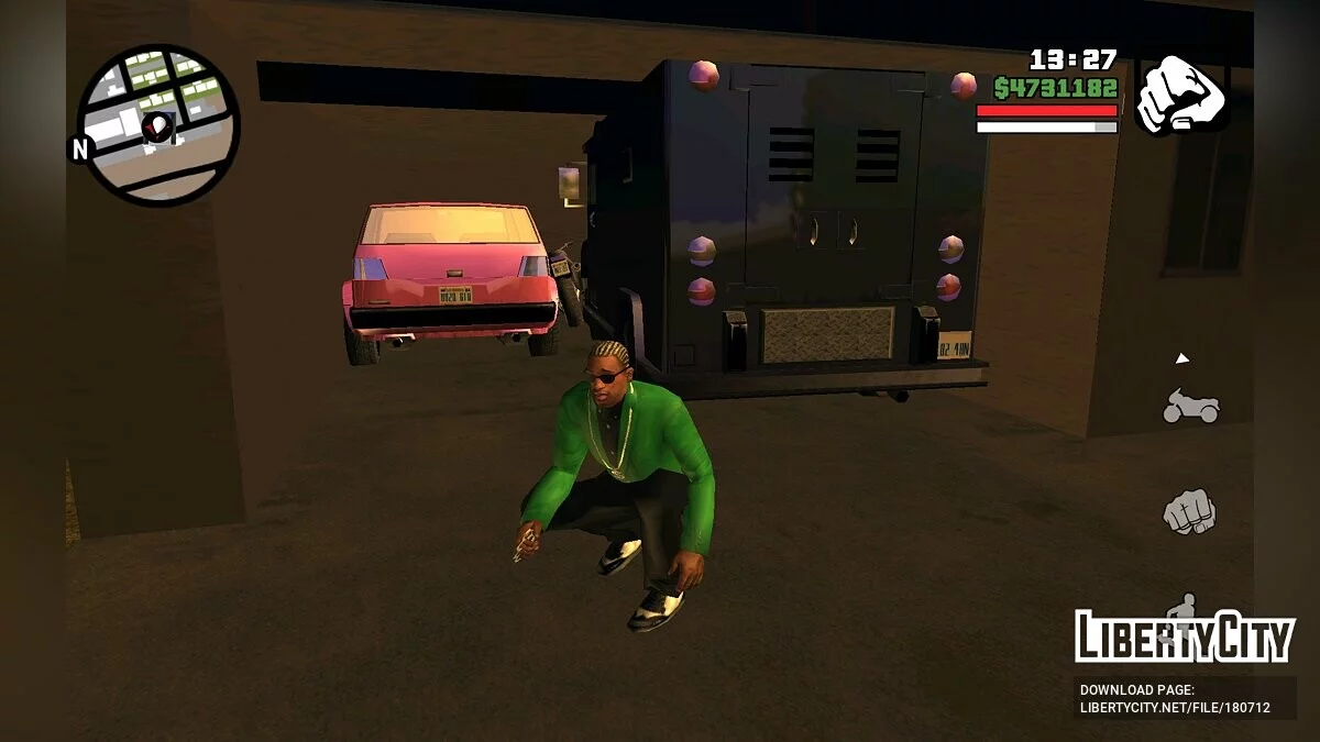 Sauvegarde à 100 % avec un transport unique / GTA San Andreas (iOS, Android)