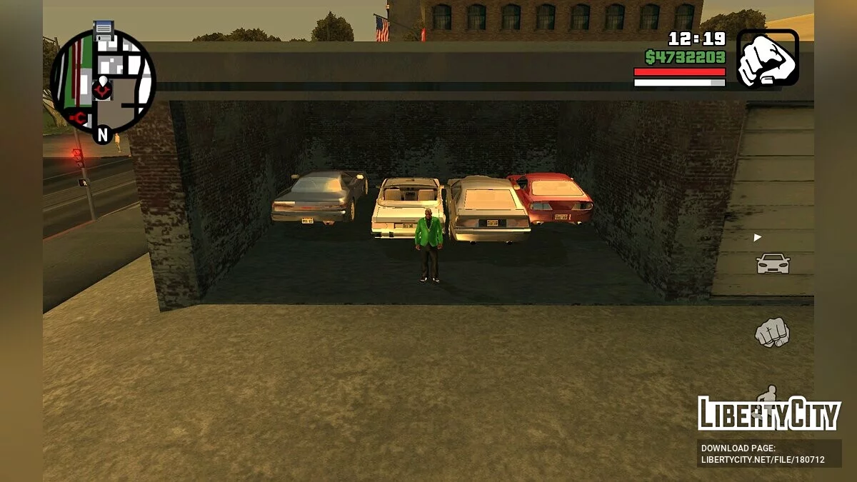 Sauvegarde à 100 % avec un transport unique / GTA San Andreas (iOS, Android)