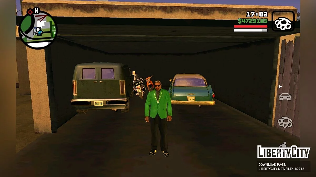 Sauvegarde à 100 % avec un transport unique / GTA San Andreas (iOS, Android)
