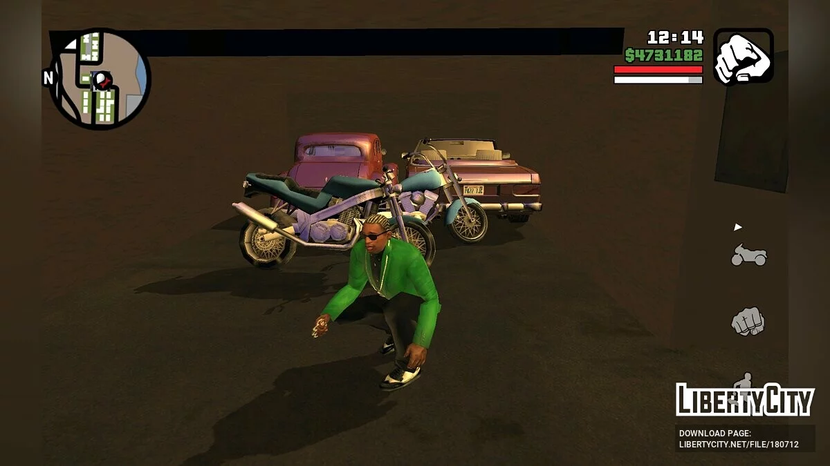 Sauvegarde à 100 % avec un transport unique / GTA San Andreas (iOS, Android)