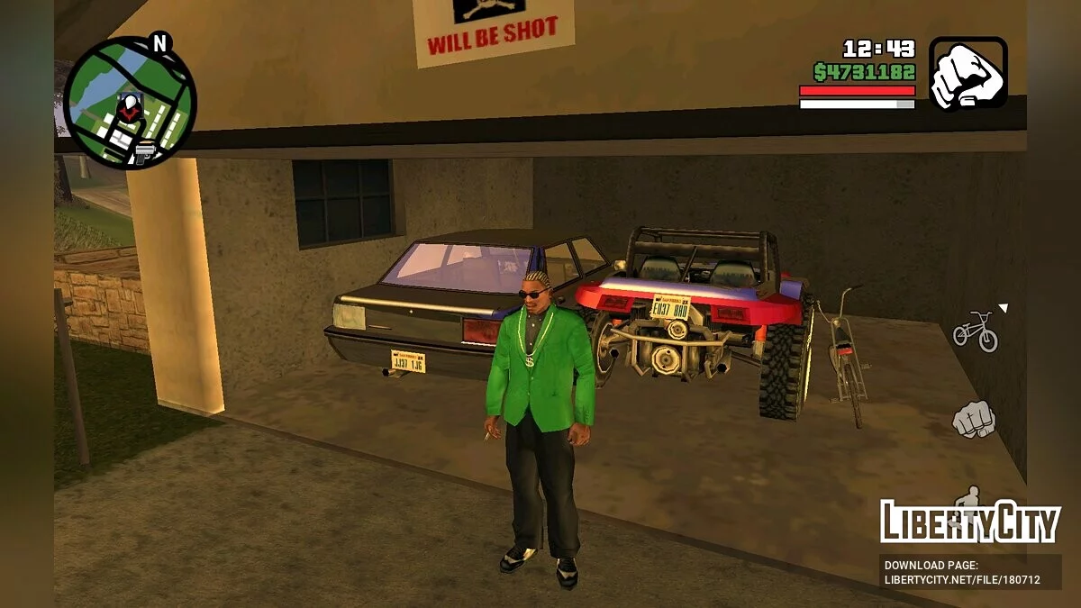Sauvegarde à 100 % avec un transport unique / GTA San Andreas (iOS, Android)