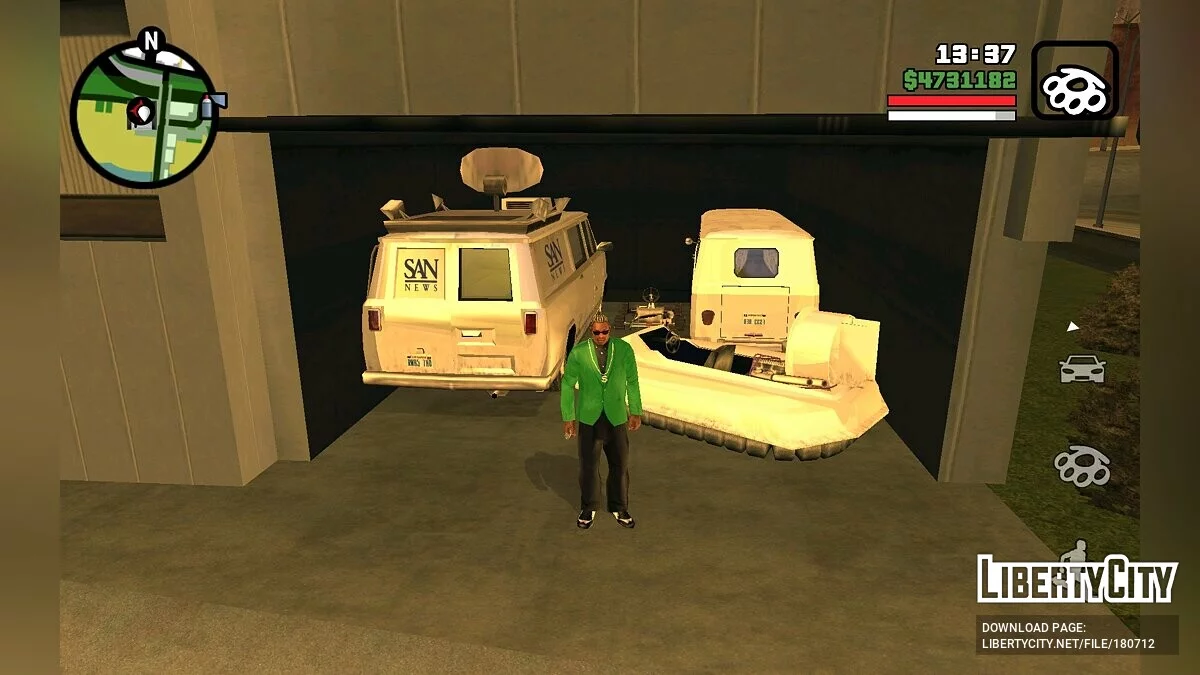 Sauvegarde à 100 % avec un transport unique / GTA San Andreas (iOS, Android)