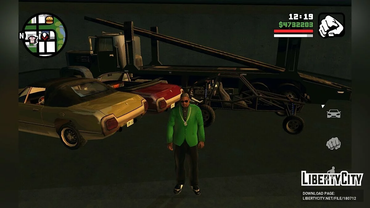 Sauvegarde à 100 % avec un transport unique / GTA San Andreas (iOS, Android)