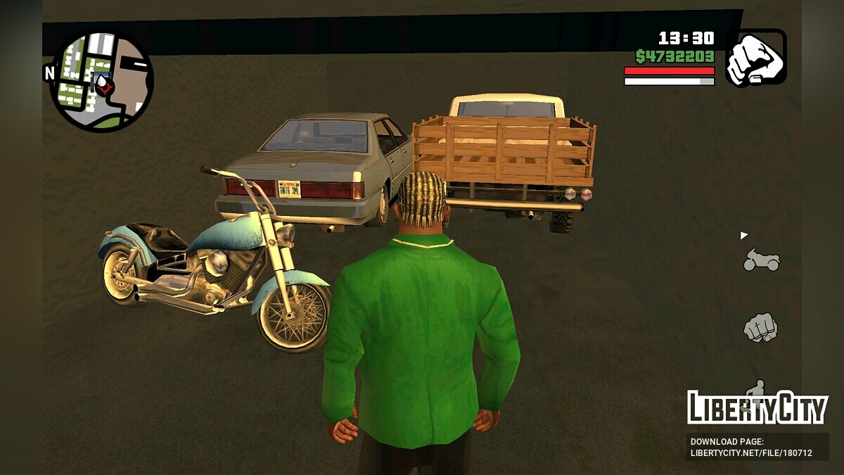 Download 100% saving with unique transport for GTA San Andreas (iOS,  Android)
