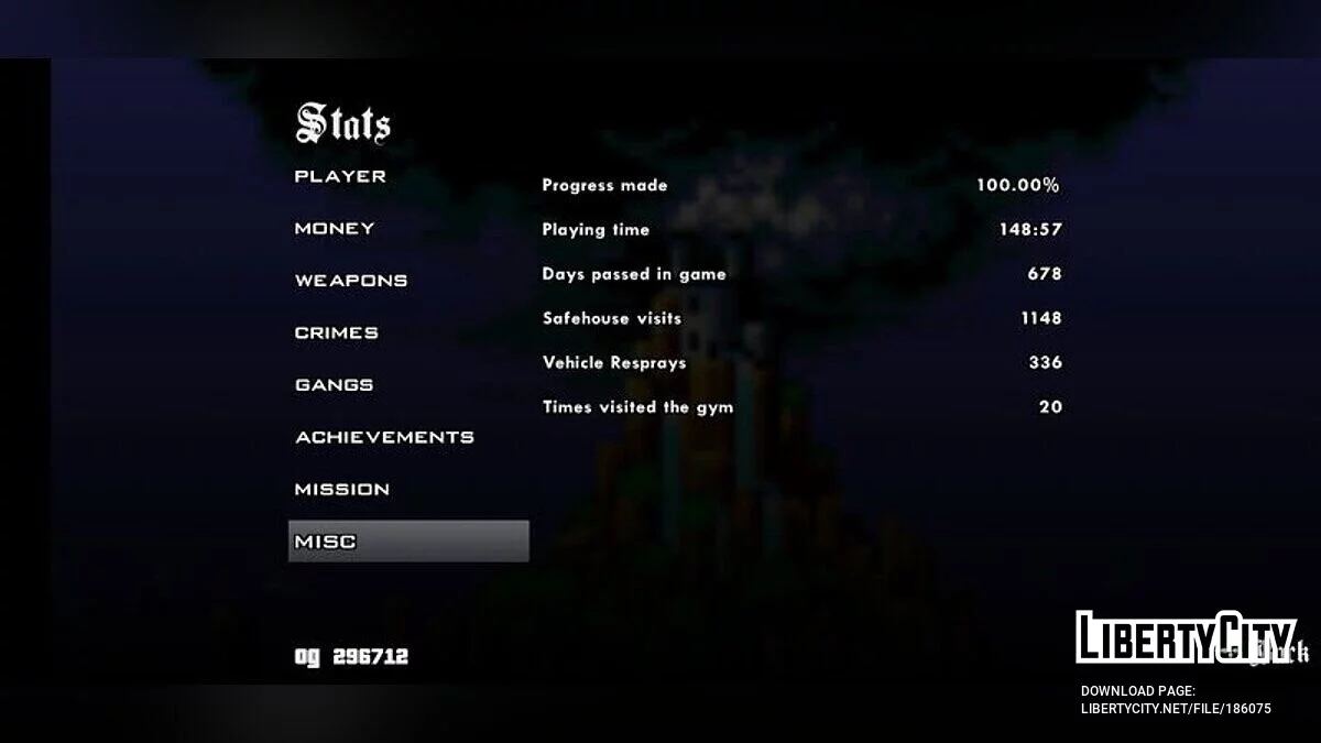 Spiel zu 100% abgeschlossen / GTA San Andreas (iOS, Android)