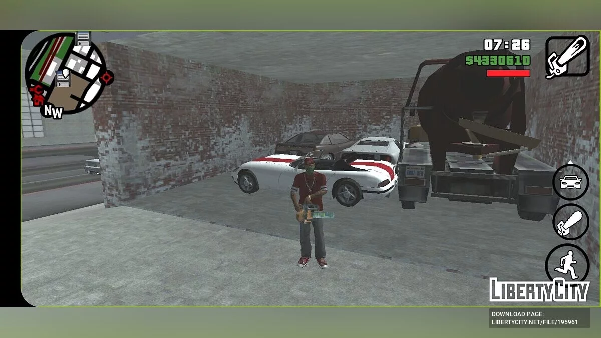 Sauvegarde au milieu du jeu avec des transports rares / GTA San Andreas (iOS, Android)