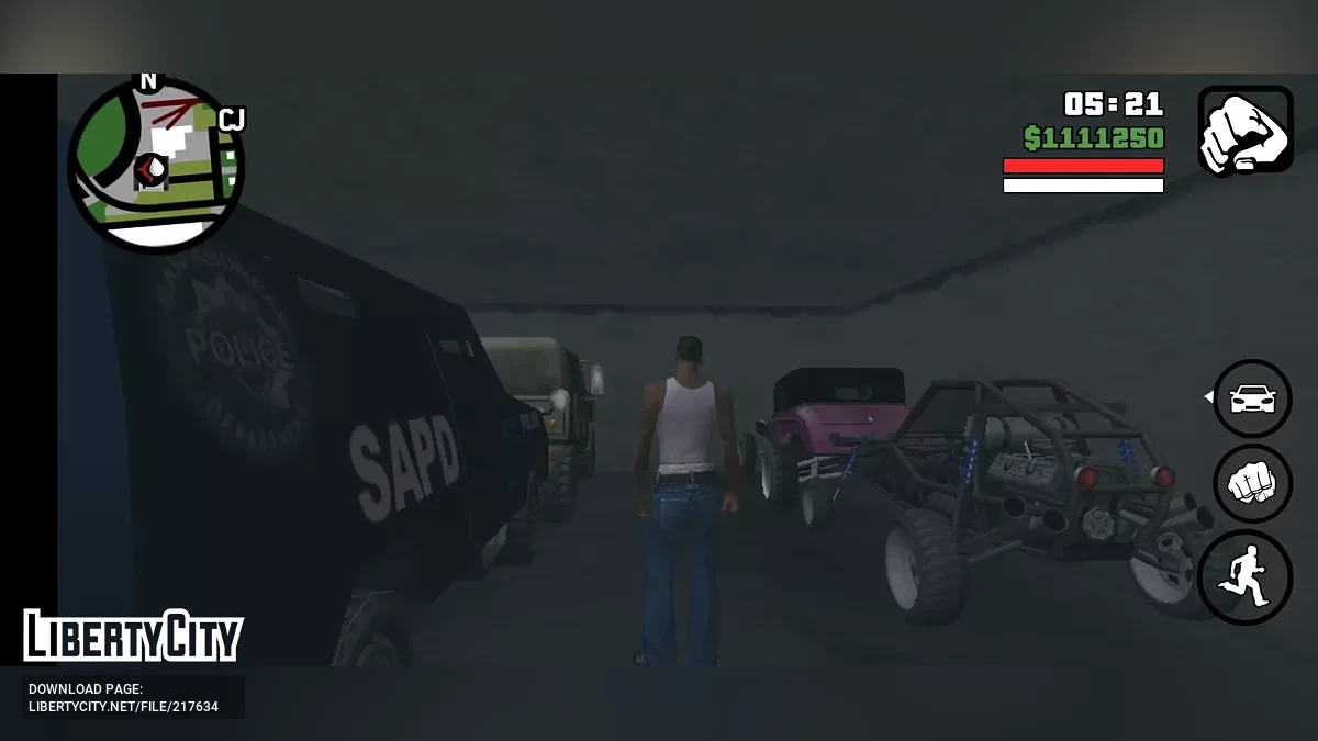 Simpan untuk awal permainan yang baik / GTA San Andreas (iOS, Android)