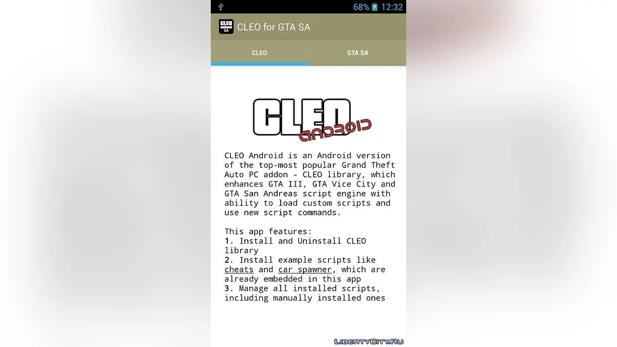 CLEO Library 1.1.0 (for Android) / GTA San Andreas (iOS, Android)