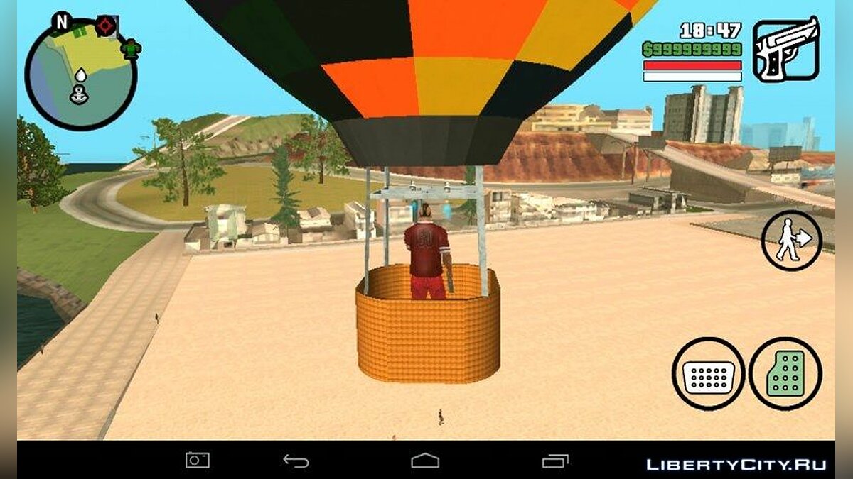 GTA San Andreas Unlimited Jetpack For Android Mod 