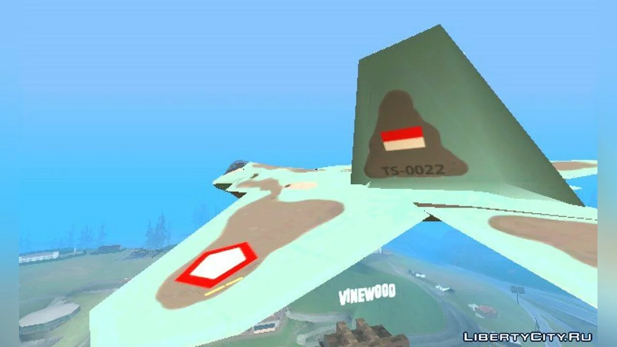 F-22 رابتور TNI AU / سلاح الجو الإندونيسي / GTA سان أندرياس (iOS، أندرويد)