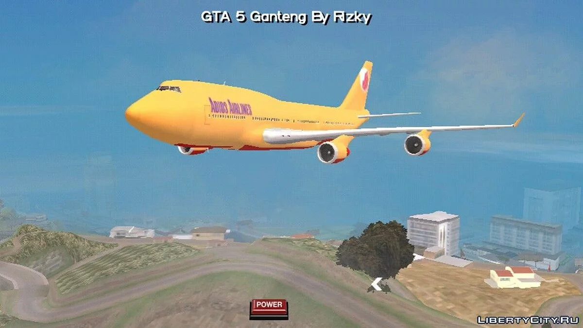 Boeing Airplane with Adios Airline Livery / GTA San Andreas (iOS, Android)