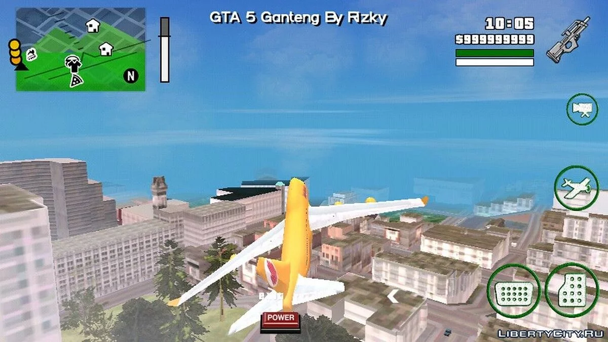 Boeing Airplane with Adios Airline Livery / GTA San Andreas (iOS, Android)