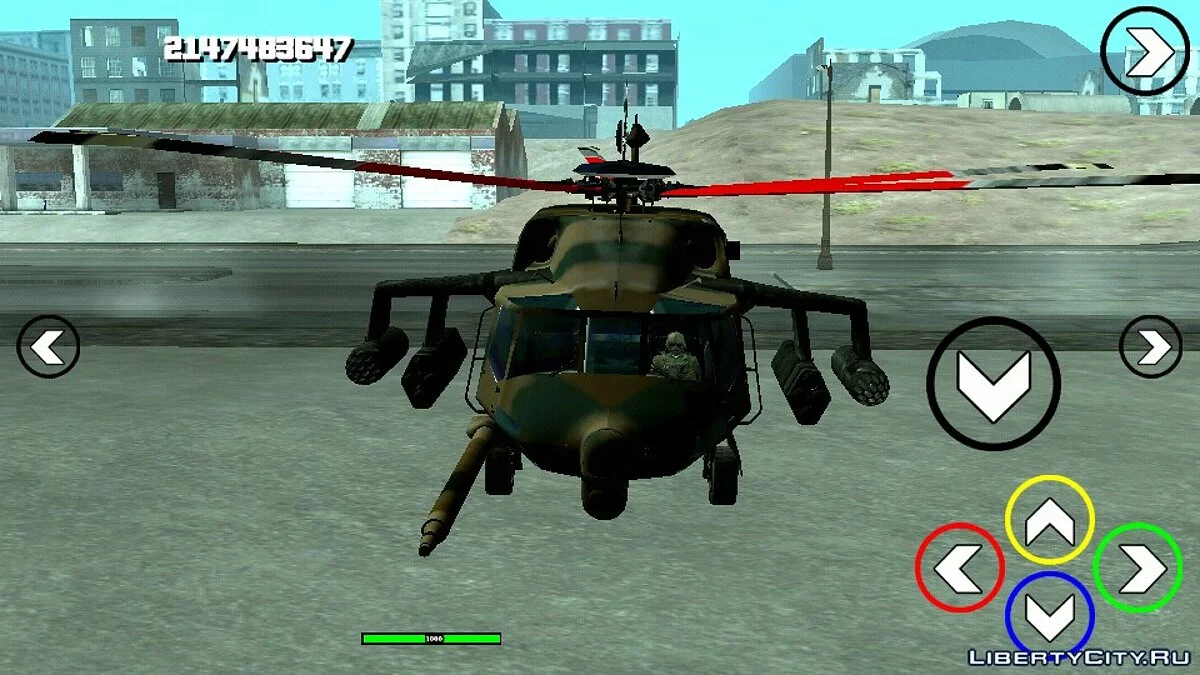 Чорний Яструб Рейнданс (тільки DFF) / GTA San Andreas (iOS, Android)
