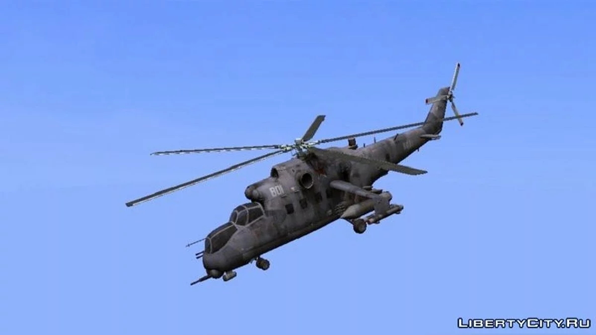 来自COD系列的Mil-Mi 24D Hind / GTA San Andreas (iOS, Android)