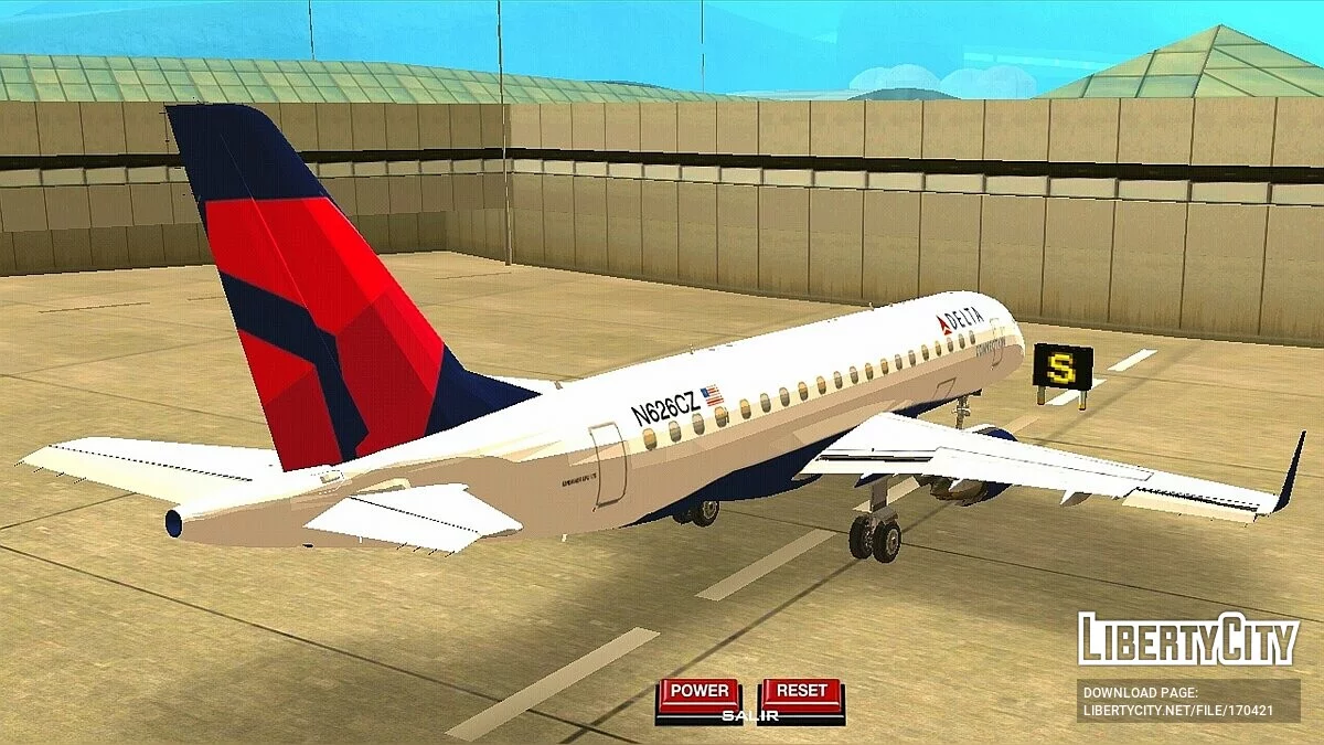 Embraer E-Jet 175 - Delta Airlines / GTA San Andreas (iOS, Android)