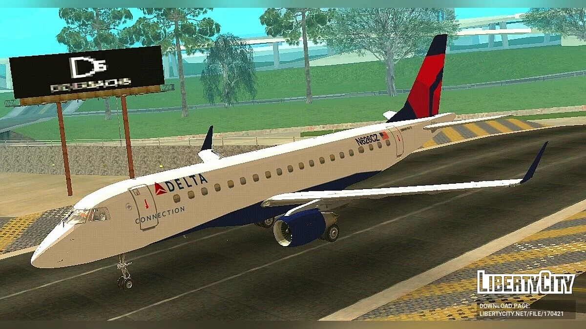 Embraer E-Jet 175 - Delta Airlines / GTA San Andreas (iOS, Android)