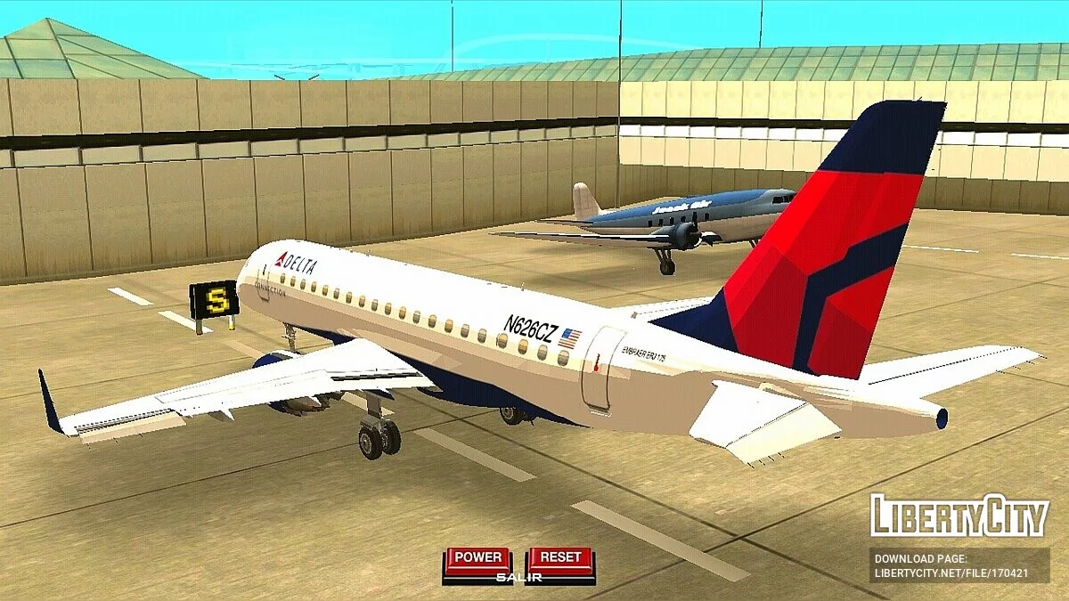 Embraer E-Jet 175 - Delta Airlines / GTA San Andreas (iOS, Android)