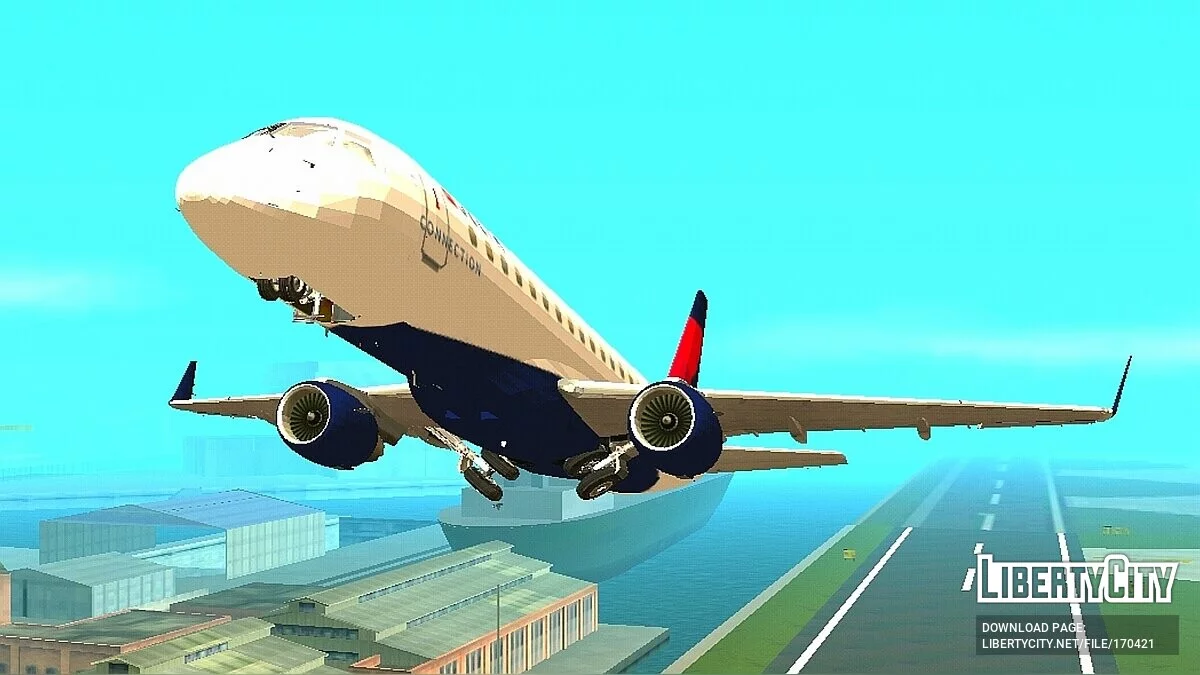 Embraer E-Jet 175 - Delta Airlines / GTA San Andreas (iOS, Android)