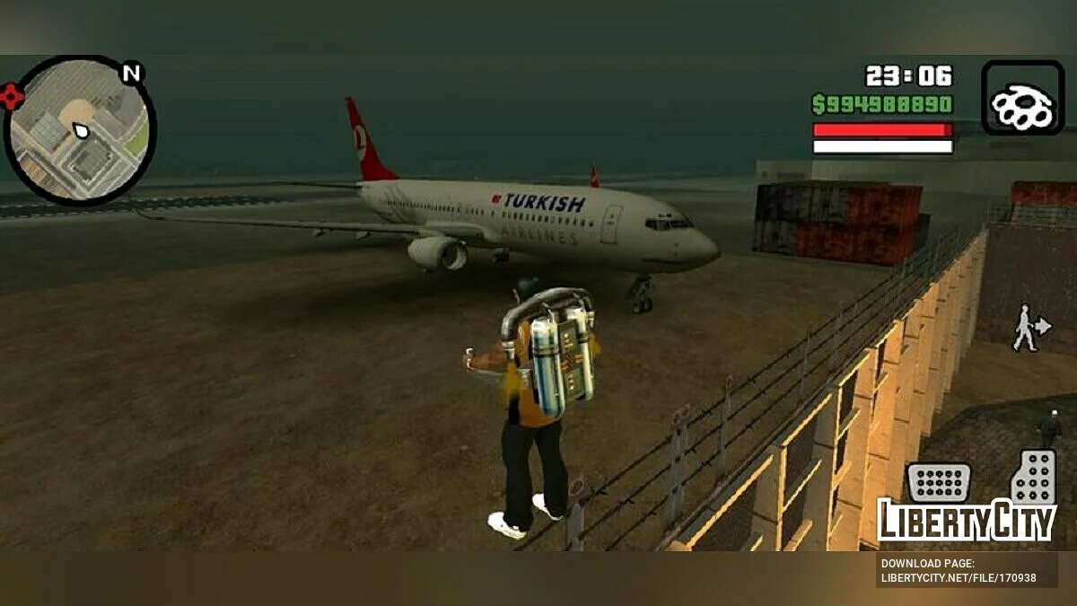 THY Boeing 737-800 / GTA San Andreas (iOS, Android)