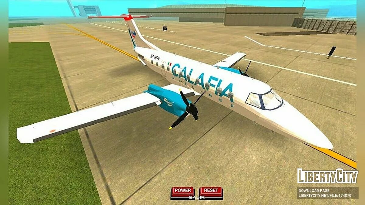 Embraer EMB 120 de Calafia / GTA سان أندرياس (iOS، أندرويد)