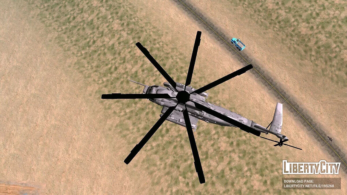 CH53 Pava Low [лише DFF] / GTA San Andreas (iOS, Android)