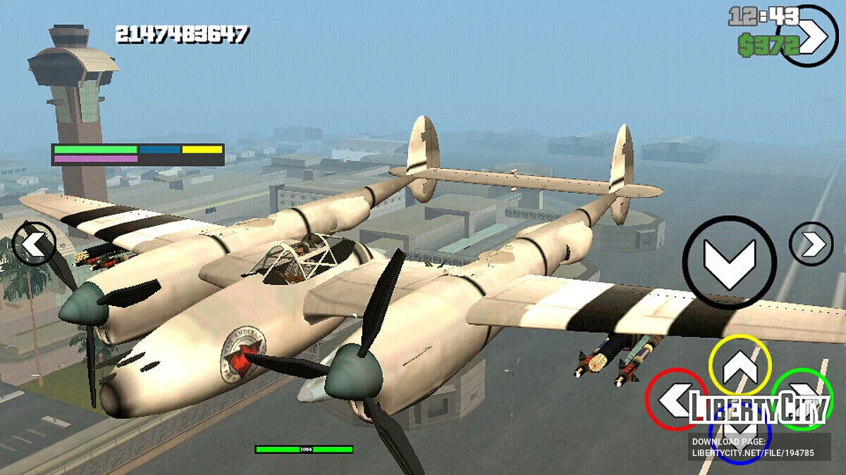 P38 Lightning и P996 Lazer / GTA San Andreas (iOS, Android)