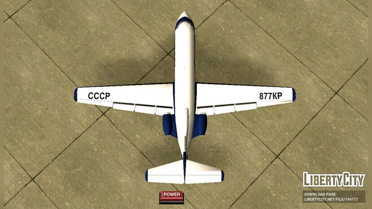 Avião Yak-40 / GTA San Andreas (iOS, Android)