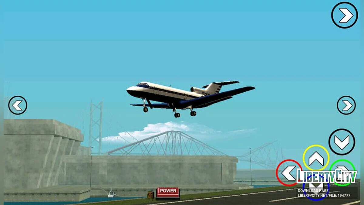 Avião Yak-40 / GTA San Andreas (iOS, Android)