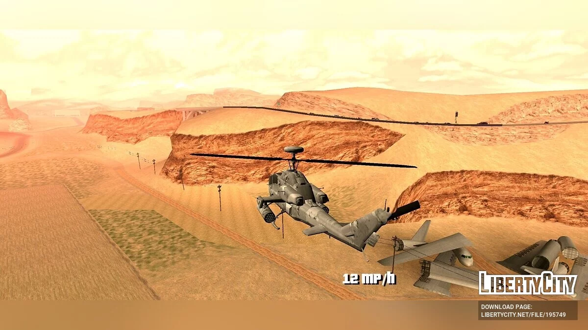 Bell AH-1 Cobra [Лише DFF] / GTA San Andreas (iOS, Android)