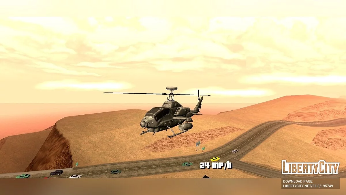 Bell AH-1 Cobra [Лише DFF] / GTA San Andreas (iOS, Android)