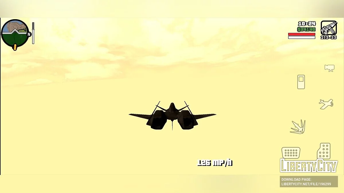 ADF-01 FALKEN [DFF only] / GTA San Andreas (iOS, Android)