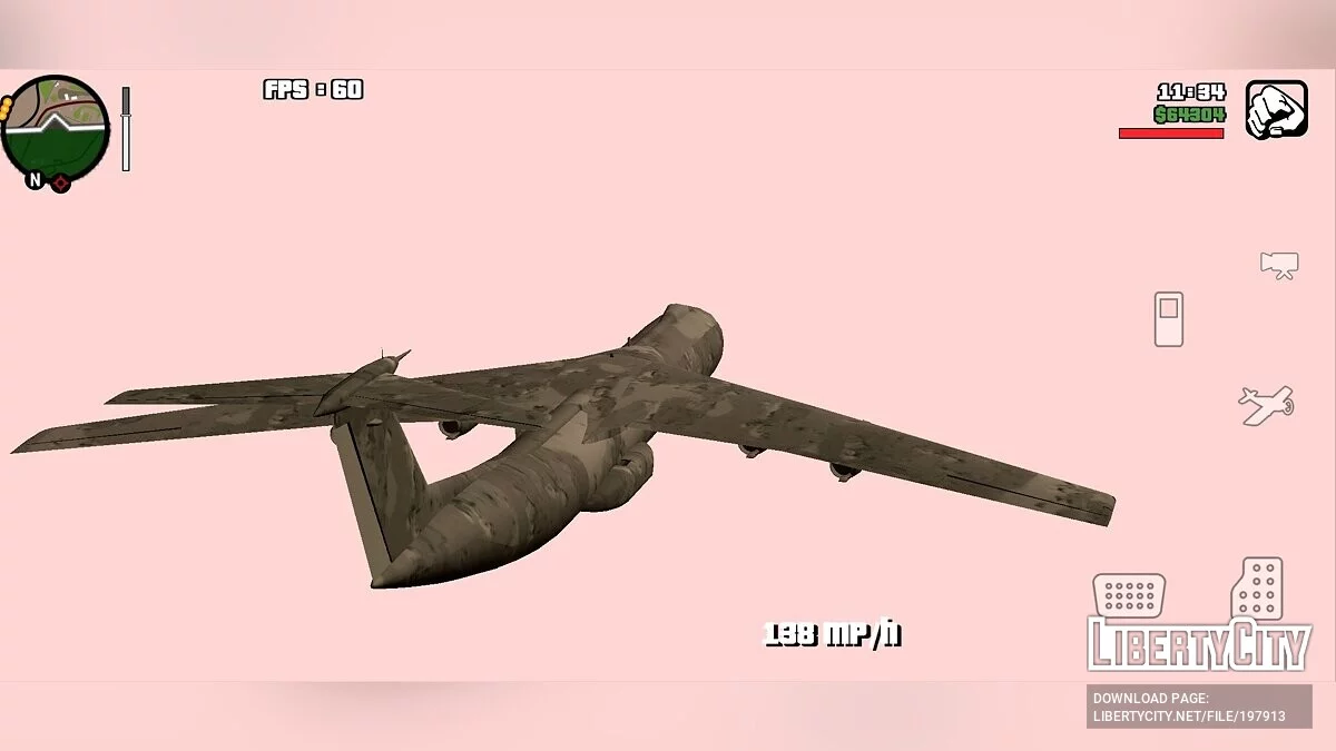 Lockheed C-141 [DFF Only] / GTA San Andreas (iOS, Android)