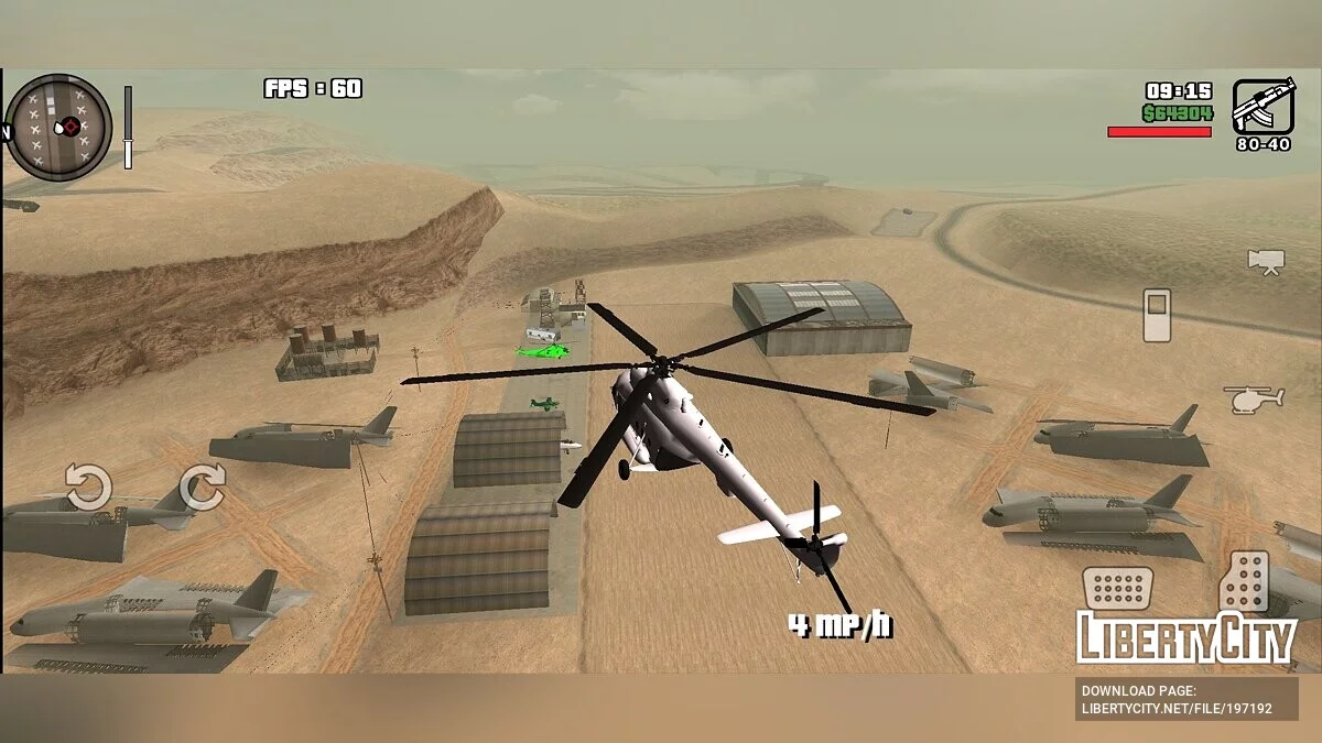 Civil Mi-8 [DFF Only] / GTA San Andreas (iOS, Android)