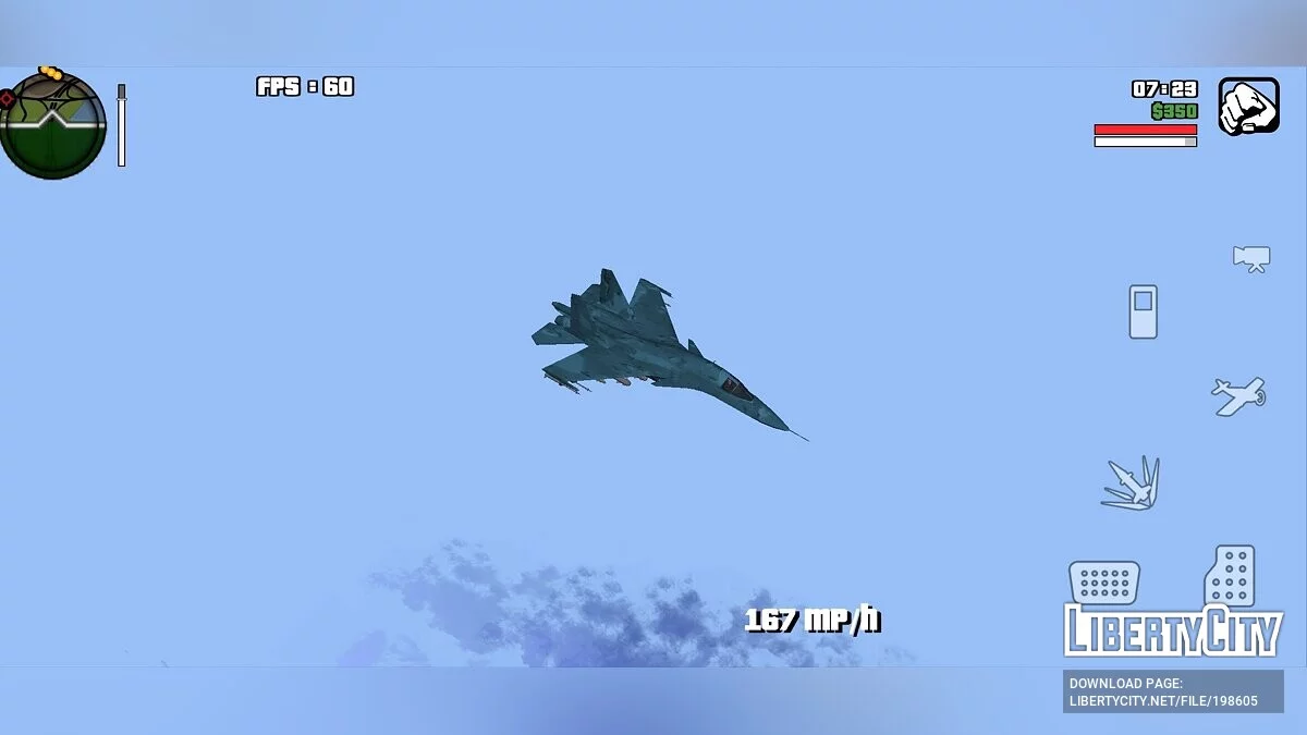 SU-34 HellDuck [Hanya DFF] / GTA San Andreas (iOS, Android)