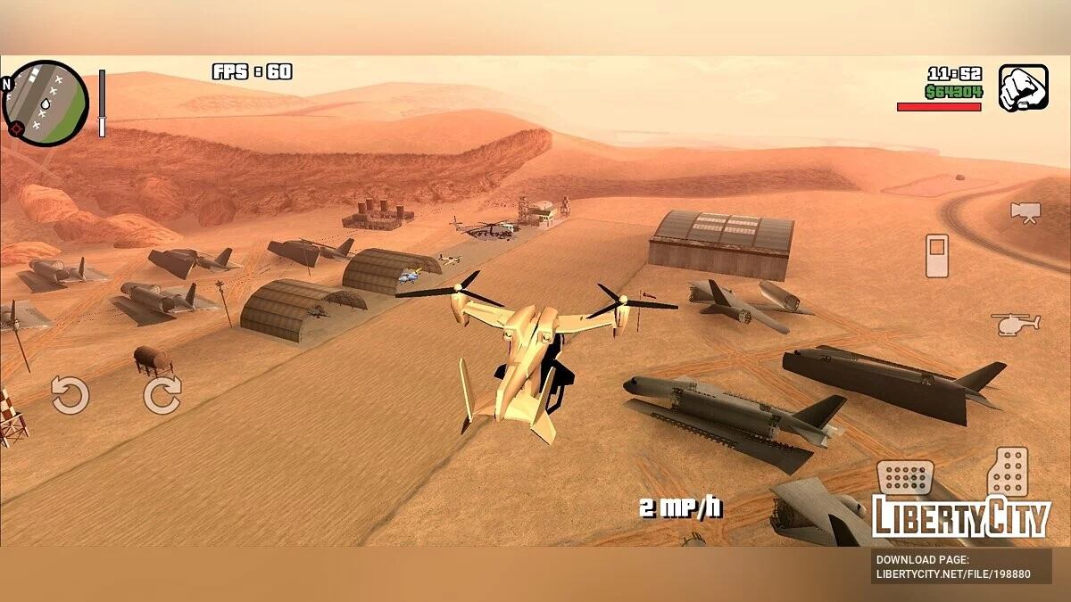 UH-144 [Лише DFF] / GTA San Andreas (iOS, Android)