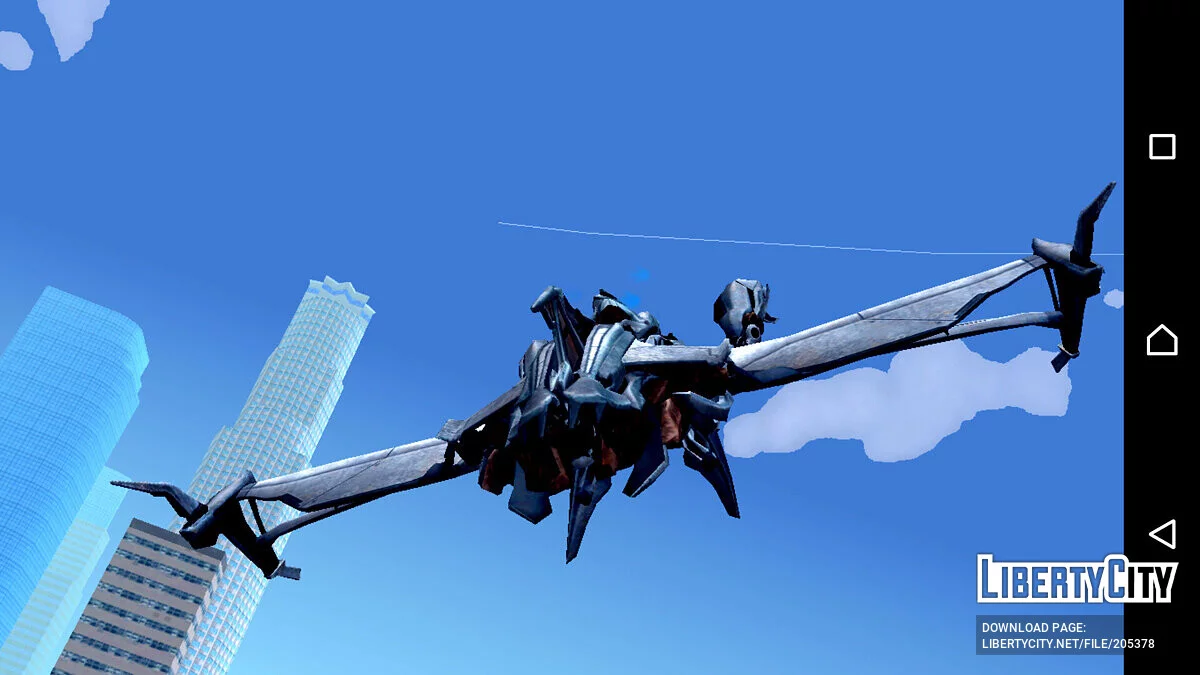 Megatron Cybertronian Jet / GTA San Andreas (iOS, Android)