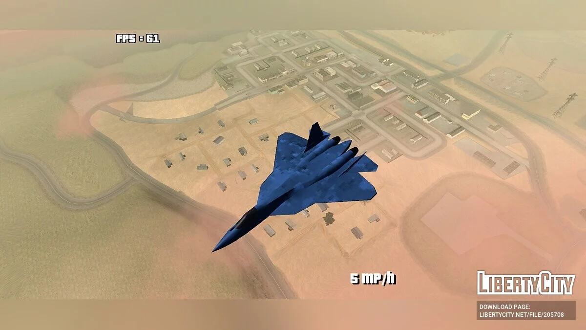 SU-57 [DFF Only] / GTA San Andreas (iOS, Android)