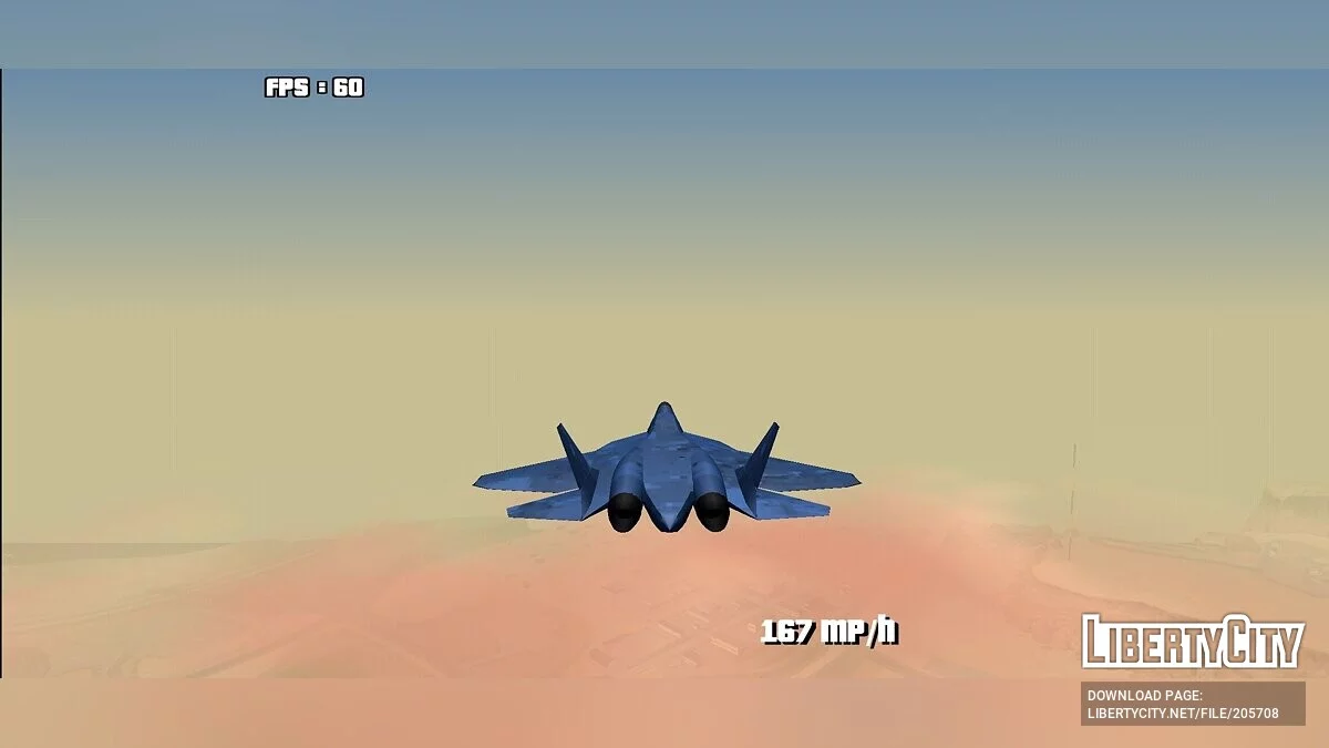 SU-57 [DFF Only] / GTA San Andreas (iOS, Android)