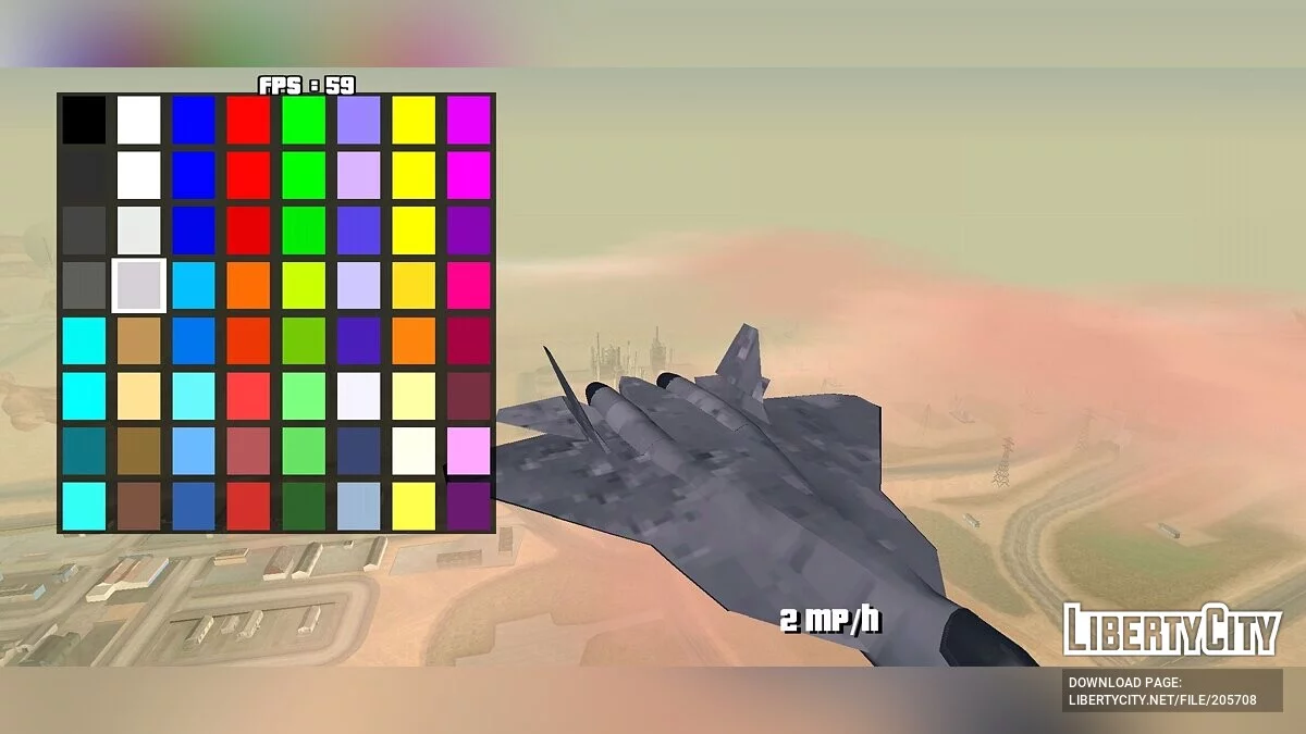 SU-57 [DFF Only] / GTA San Andreas (iOS, Android)