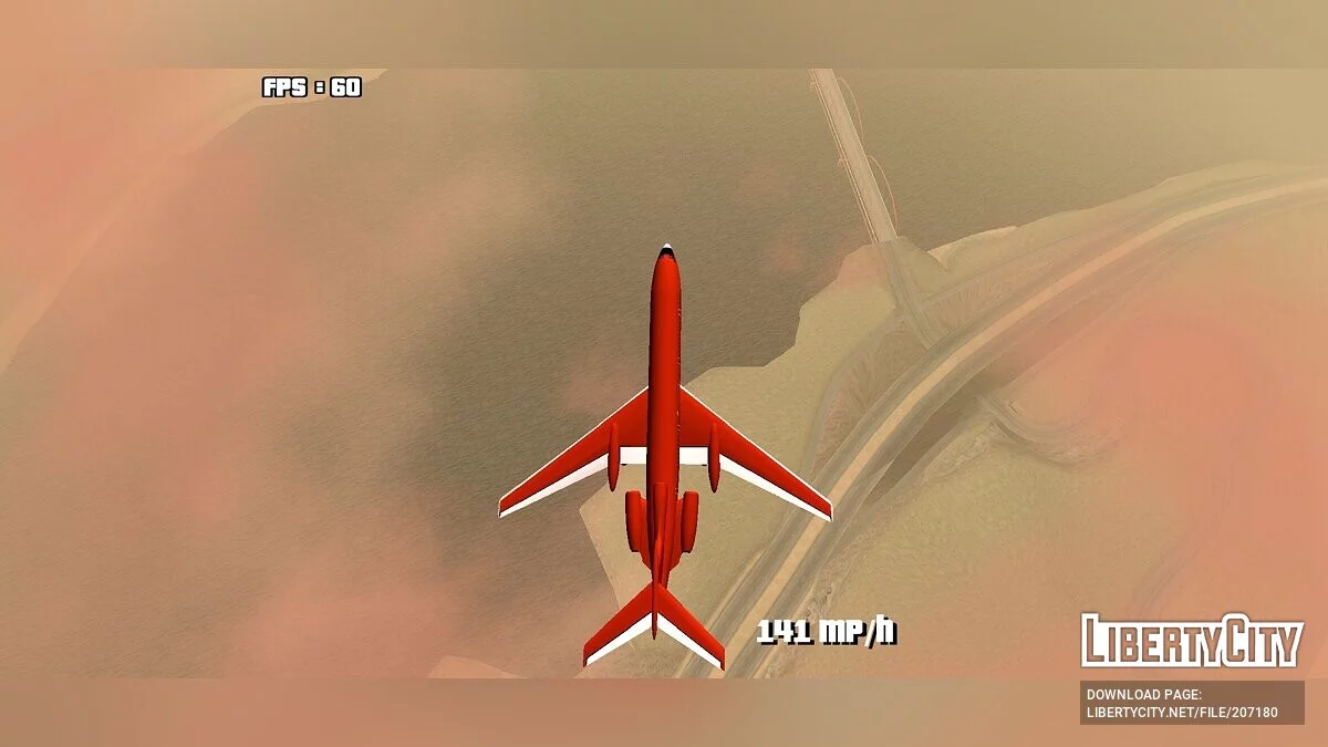 Tu-154 [DFF ONLY] / GTA San Andreas (iOS, Android)