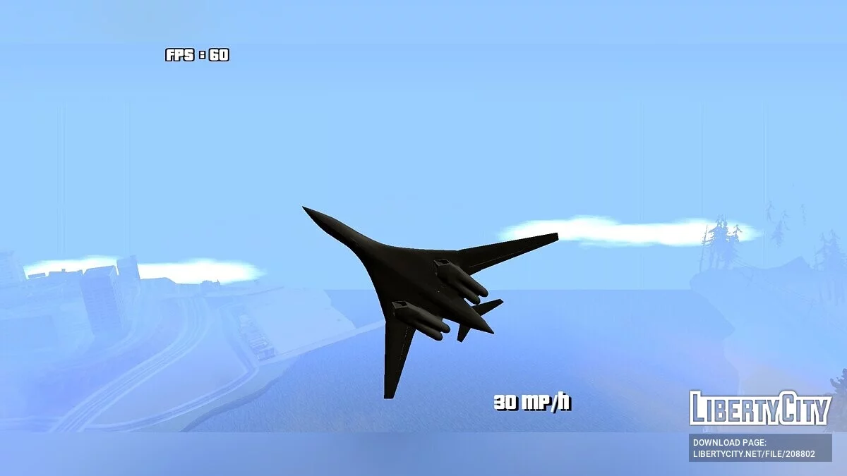Tu-160 [DFF Only] / GTA San Andreas (iOS, Android)