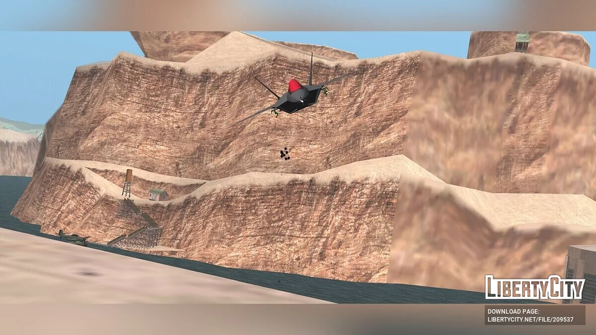 YF-22 [DFF Only] / GTA San Andreas (iOS, Android)