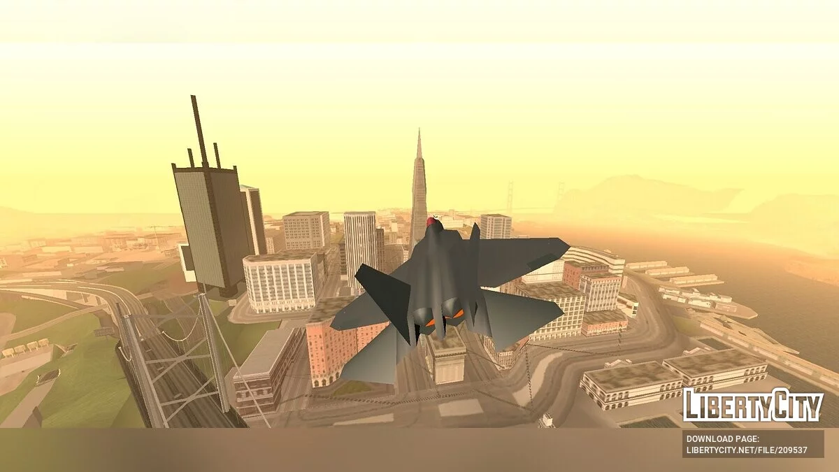 YF-22 [DFF Only] / GTA San Andreas (iOS, Android)